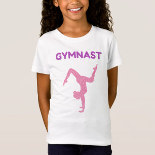 Camiseta T-Shirt Gymnast Pink & Purple Sparkle