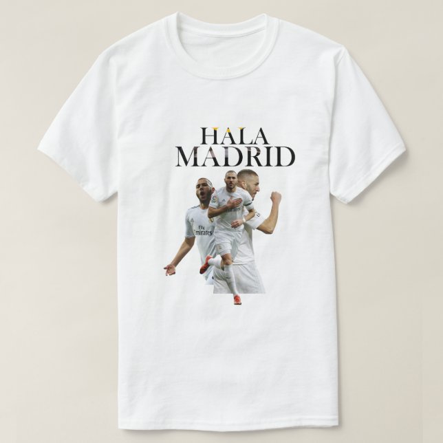 Camiseta T-Shirt hala madrid (Frente do Design)