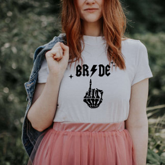 Camiseta T-shirt Halloween Bride Skull