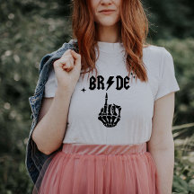 T-shirt Halloween Bride Skull