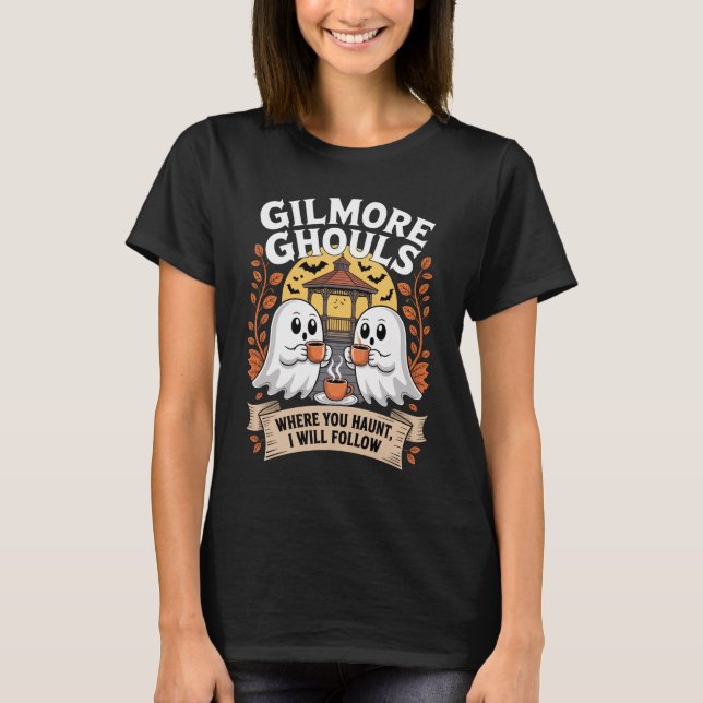 Camiseta T-shirt Halloween, Gilmore Ghouls Halloween Ghost  (Frente)