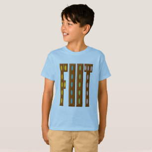 Camiseta T-shirt Hanes azul Desenho FUTEBOL CHOCOLATE