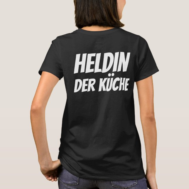 Camiseta T-Shirt "Heldin der Küche" – Urbaner Style (Verso)