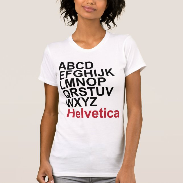 Camiseta T-shirt Helvética - personalizado (Frente)