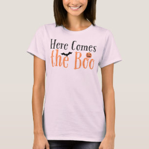 Camiseta 🦇 t-shirt "Here Vem the Boo" com morcegos, abóbor