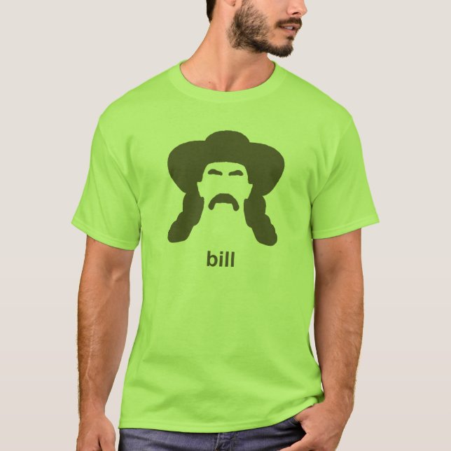Camiseta T-shirt Hirsute da silhueta de Bill (Frente)
