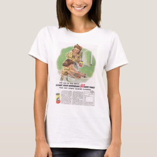 Camiseta T-shirt holandês velho 1943 do ANÚNCIO do limpador