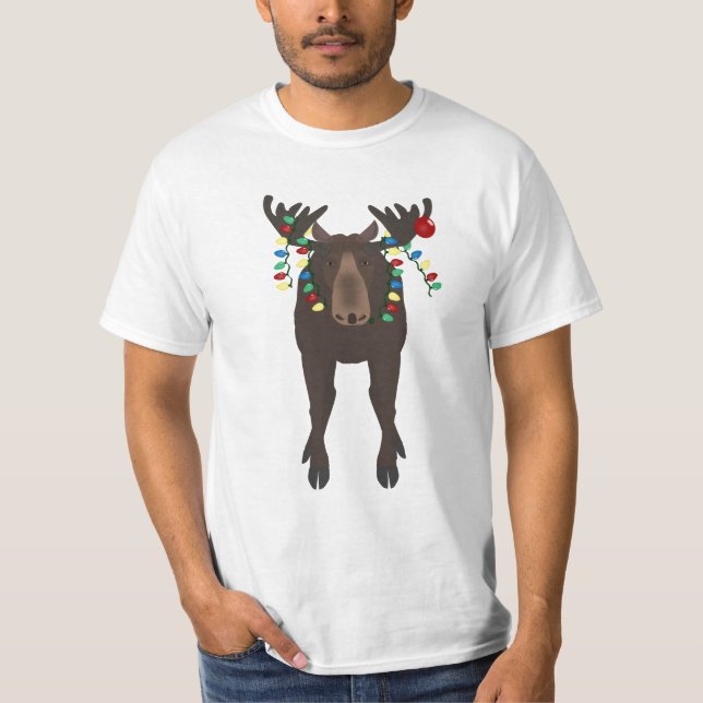 Camiseta T-shirt Holiday Moose (Frente)