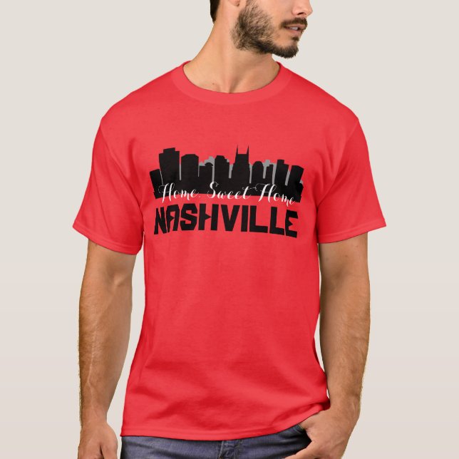 Camiseta T-shirt Home doce Home de Nashville (Frente)