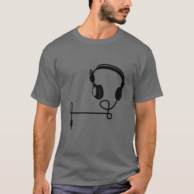Camiseta T-Shirt Homem “HeadPhones " (Frente)