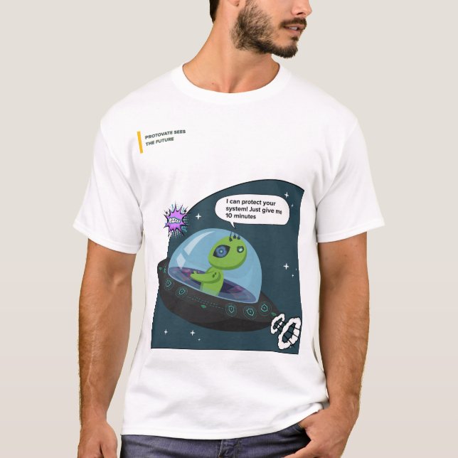 Camiseta T-Shirt Homem Protetor do História em quadrinhos G (Frente)