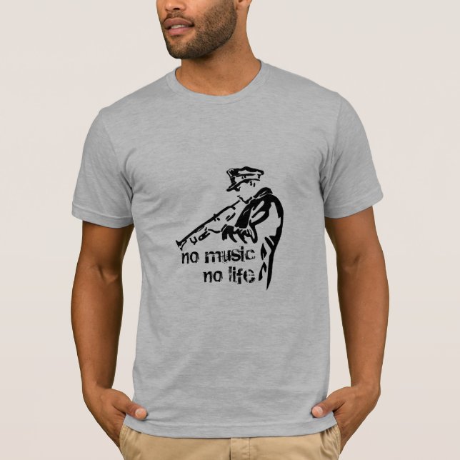 Camiseta T-Shirt homem trompete (Frente)