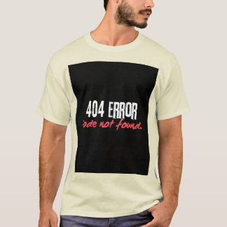 Camiseta T-Shirt Homens de Erro 404