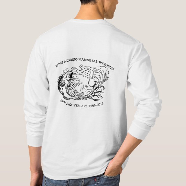 Camiseta T-shirt (homens): luva longa, Lingcod/alga 50th (Verso)