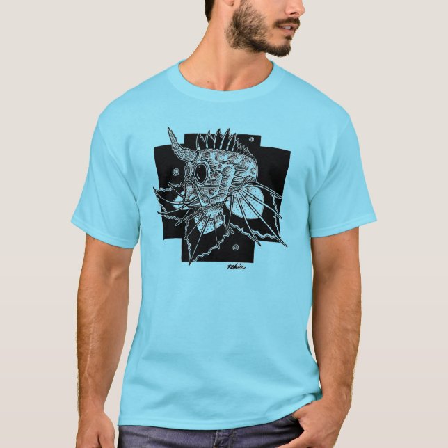 Camiseta T-shirt Homme Abyssal Fish (Frente)