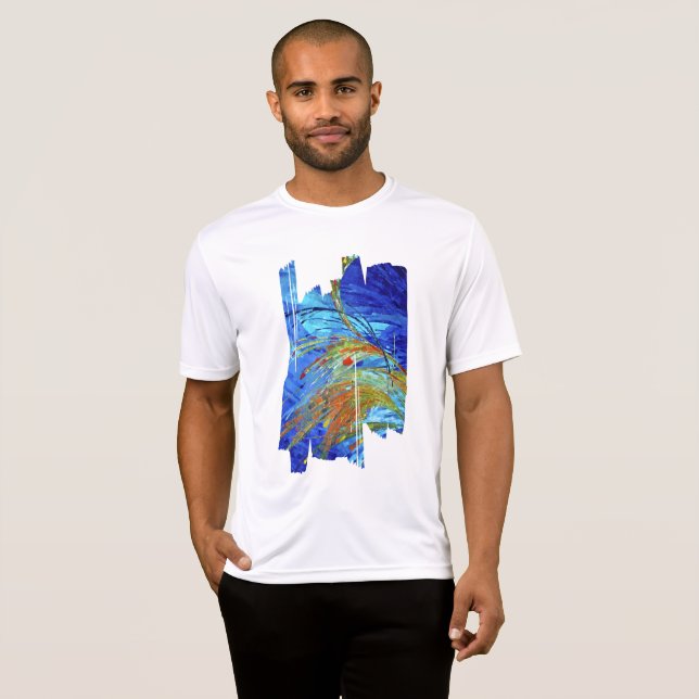 Camiseta T-shirt homme polyester Champs élyséens (Frente Completa)