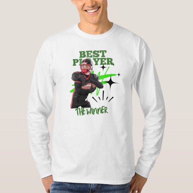 Camiseta T-shirt / hoodies design best player , o vencedor (Frente)