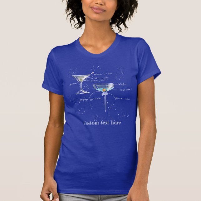 Camiseta T-shirt, HPLC com núcleo fundido C18, tecido escur (Frente)