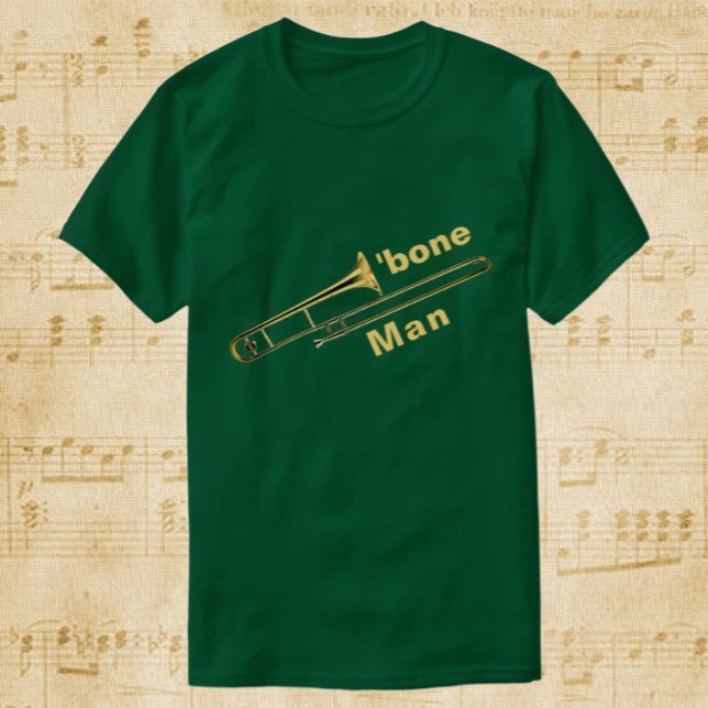 Camiseta T-Shirt Humor Humor de Trombone (Criador carregado)