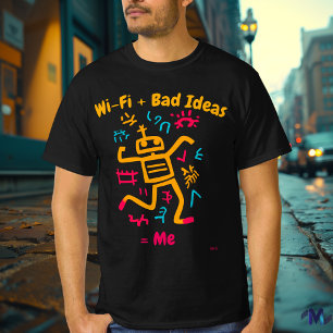 Camiseta T-Shirt Humor Robô Bold Pop Art