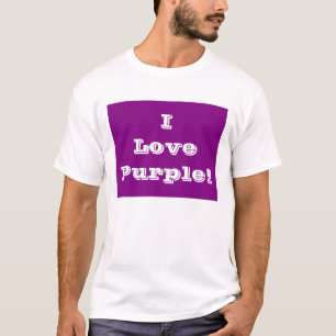 Camiseta T-Shirt I Love Purple