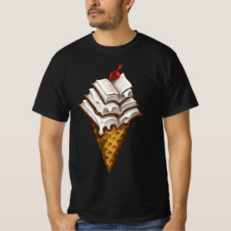 Camiseta T-shirt Ice Cream Books