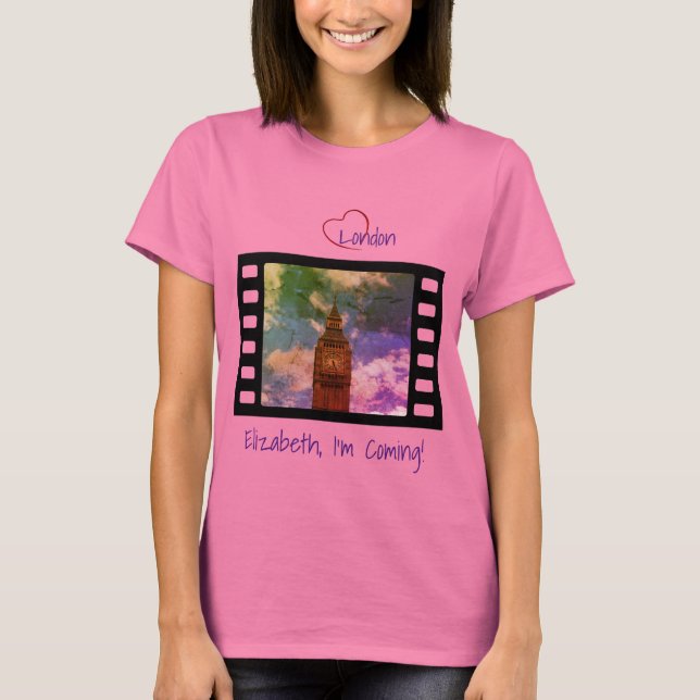 Camiseta T-Shirt icônico de torre de relógio "Big Ben" (Frente)