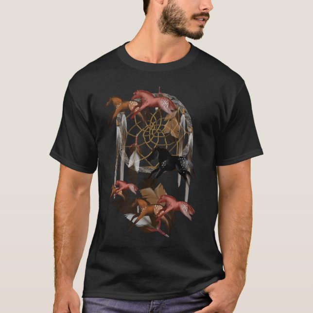 Camiseta T-shirt ideal dos cavalos (Frente)