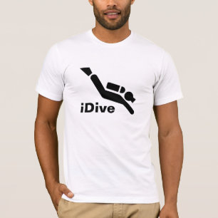 Camiseta T-shirt iDive do mergulho autónomo