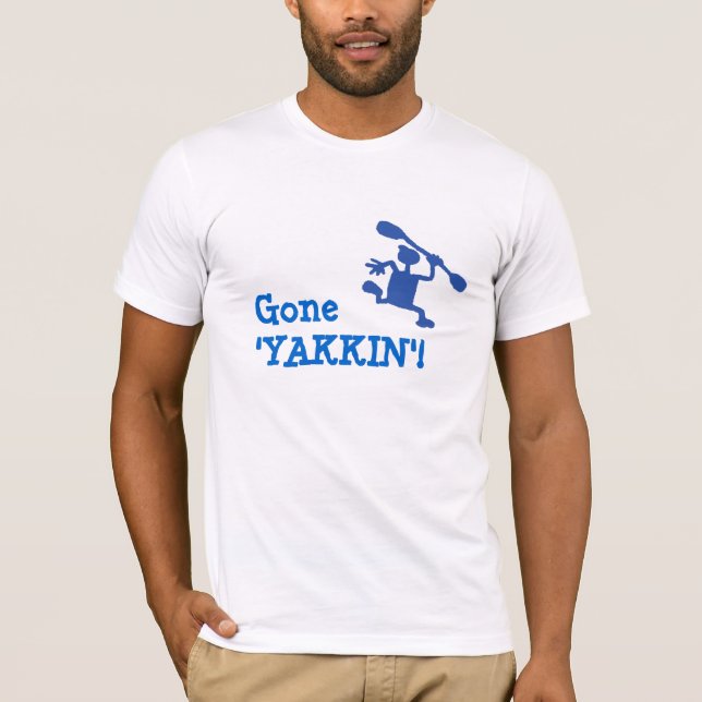 Camiseta T-shirt ido do caiaque de Kayakking (Frente)
