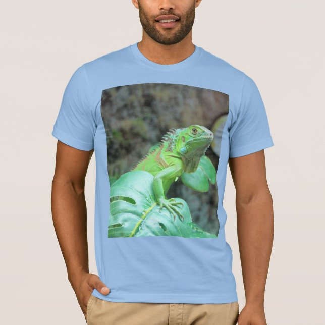 Camiseta T-Shirt iguana verde (Frente)