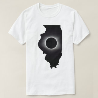Camiseta T-Shirt Illinois com Eclipse Solar Total 2024