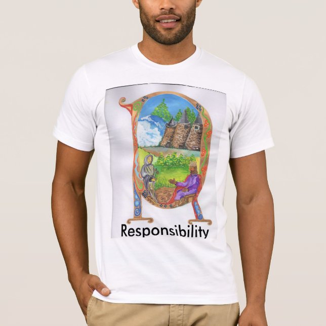 Camiseta T-shirt iluminado de R (Frente)