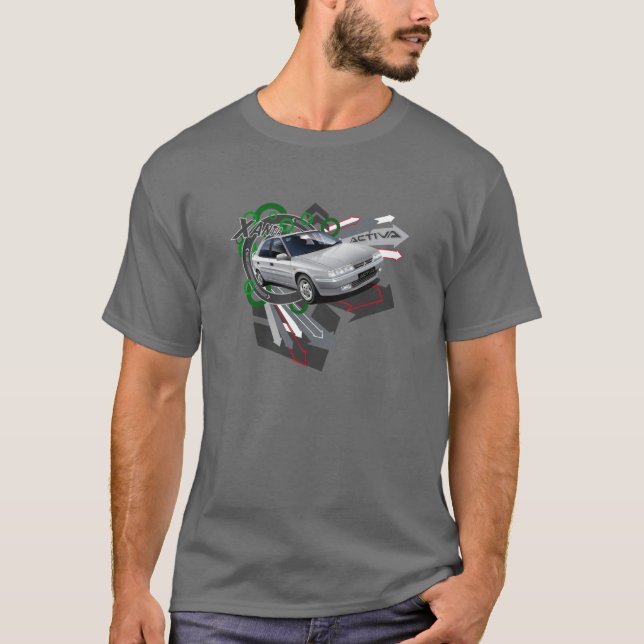Camiseta T-shirt ilustrado Activa de Citroen Xantia (Frente)
