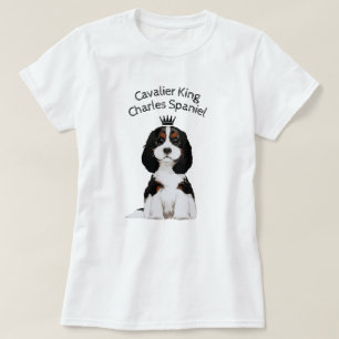 Camiseta T-shirt ilustrado descuidado do Spaniel de rei