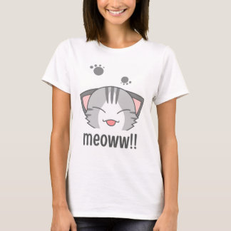 Camiseta T-Shirt Ilustrativo De Gato