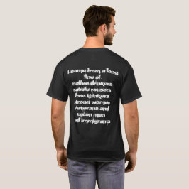 Camiseta T-shirt imigrante patriótico com design da