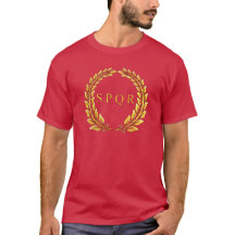 T-shirt imperial romano do louro de SPQR