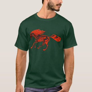 Camiseta T-shirt impetuoso do cavalo