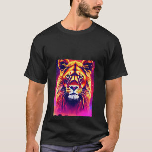 Camiseta T-shirt impressa com leões