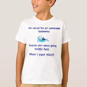 Camiseta T-shirt impressionante do nadador