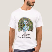T-shirt impressionante do pavão
