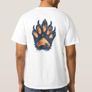 Camiseta T-Shirt Impresso com Urso Cósmico - Desenho fronta