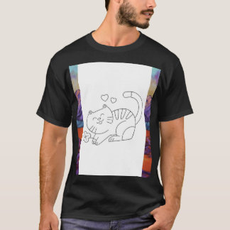 Camiseta T-Shirt Impresso De Gato