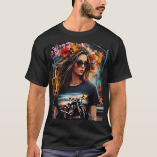 Camiseta T-Shirt Impresso Preto Escuro