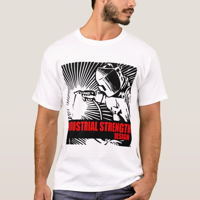Camiseta T-shirt industrial do design da força (Frente)