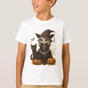 Camiseta (T-shirt) Infantil Bruxa dos Gatos
