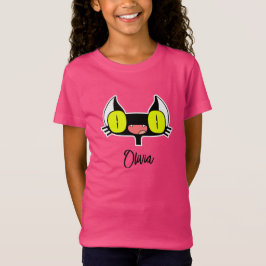 Camiseta T-Shirt infantil com um gatinho engraçado