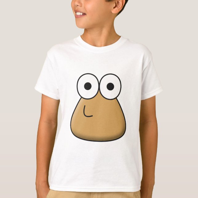 Camiseta T-shirt infantil - Happy Baby Pou (Frente)