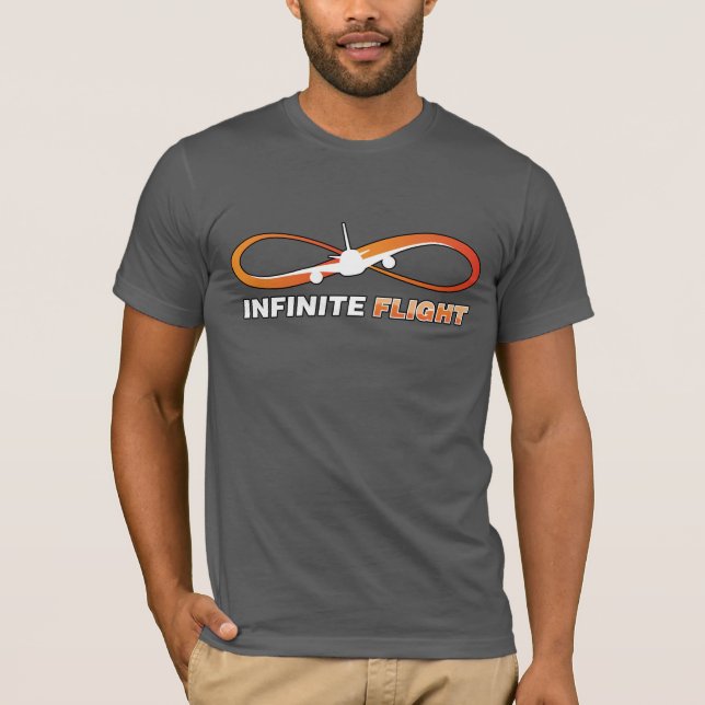 Camiseta T-shirt infinito do vôo (Frente)